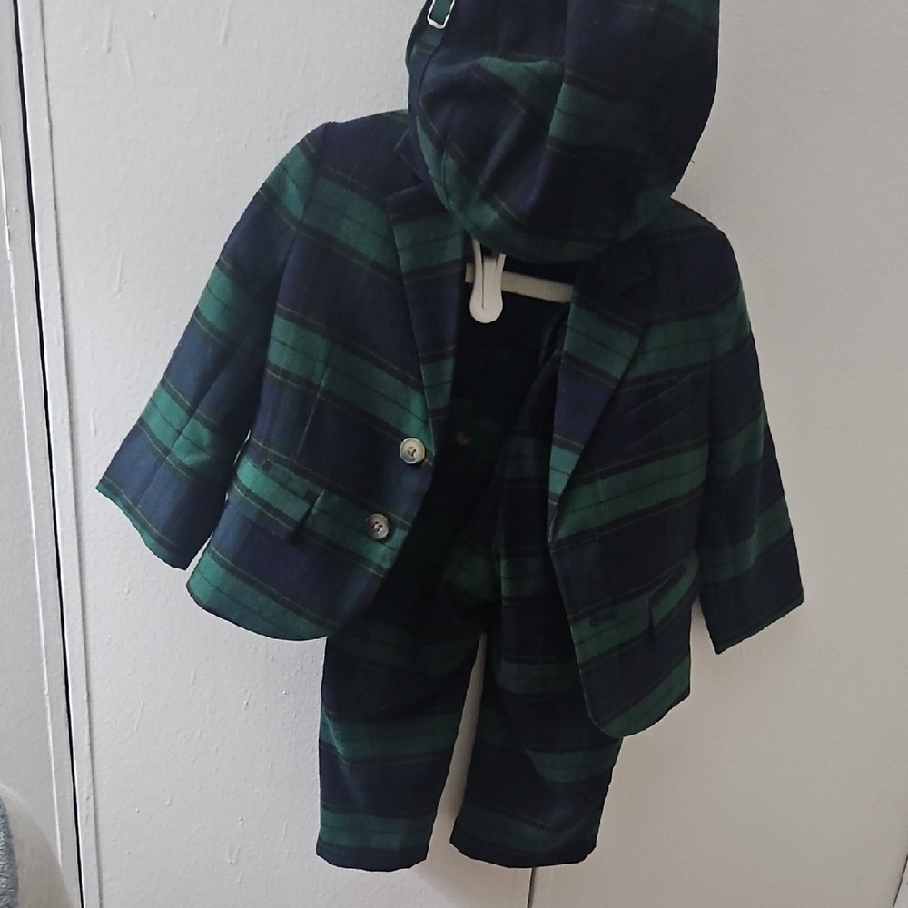 Janie And Jack Plaid Kids Jacket and Coat Set
